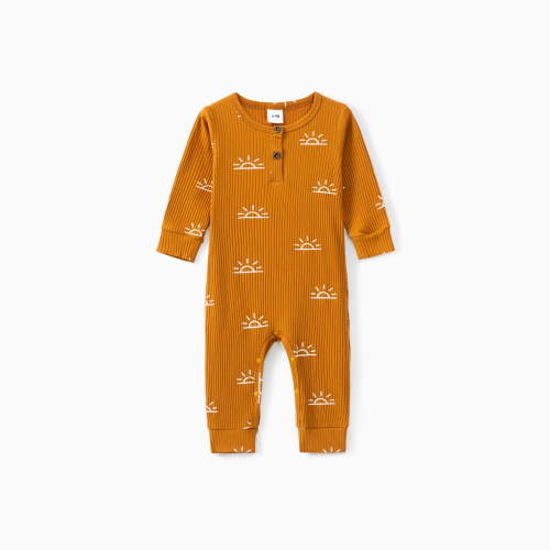 PatPat Baby Boy/Girl Clothes for Baby 95% Cotton Super Soft Sleepers Long-sleeve Bodysuit Size 3-6M