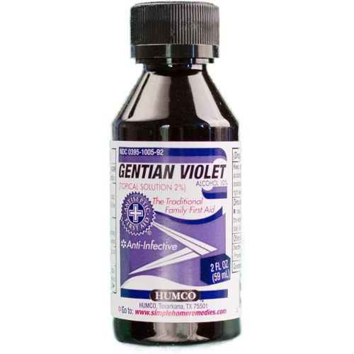 GENTIAN VIOLET SOL 2% ***HUM Size: 2 OZ