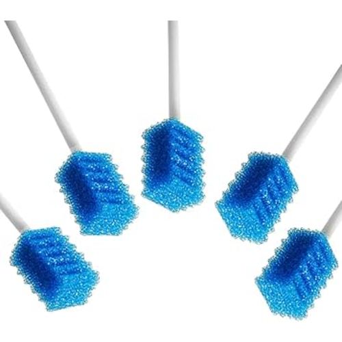 Oral Care Swabs Disposable- Blue 100 Counts