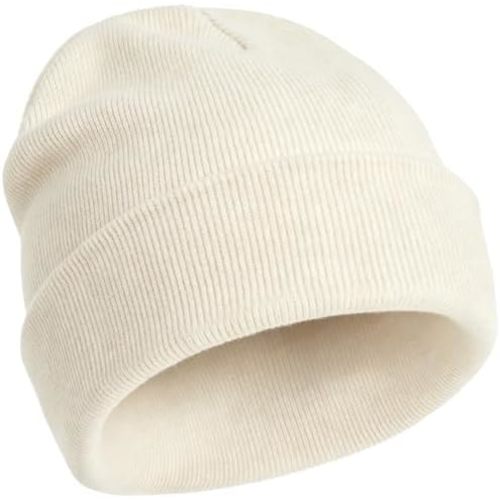 100% Cotton Baby Toddler Beanie Winter Knitted Hat Soft Skull Cap
