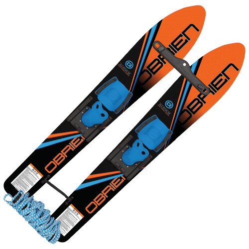 O'Brien All-Star Trainer Water Skis - Black/Orange