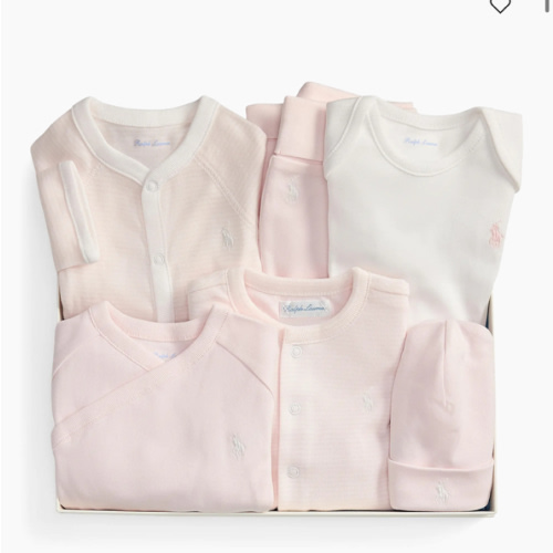 Polo Ralph Lauren Baby Girl's Cotton Interlock 6-Piece Gift Set | Saks Fifth Avenue