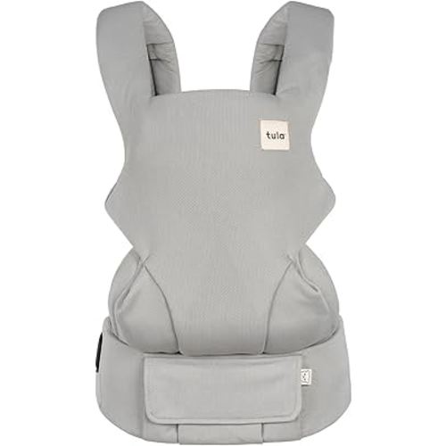 Baby Tula Explore Mesh Baby Carrier 7 – 45 lb, Adjustable Newborn to Toddler Carrier, Multiple Ergonomic Positions Front and Back, Breathable and Cool – Tula Coast + Mesh, Overcast