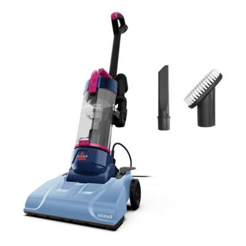 BISSELL CleanView Compact Upright Vacuum 4473 10" Cleaning Path Pet Hair Pick-Up Pink/Blue