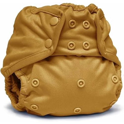 Kanga Care Rumparooz Double Leg Gusset Reusable Cloth Diaper Cover One Size Snap | Honey 6-35 lbs