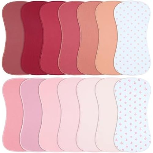Muslin Burp Cloths 19" x 9", Baby Burping Clothes, Large Extra Soft Absorbent for Unisex Newborn Boys and Girls, 14-Pack