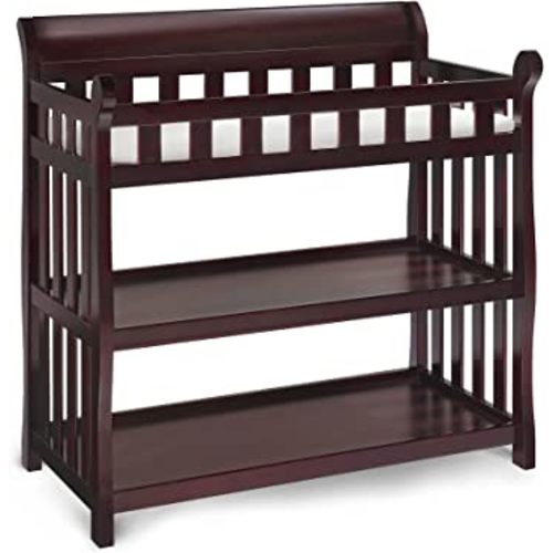Delta Children Eclipse Changing Table with Changing Pad, Espresso Cherry