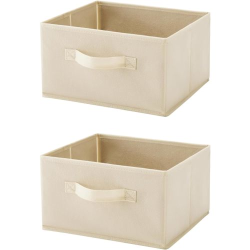Hanging Shelf Closet Storage Organizer Removable Drawers ,Hanging Storage Organizer Hanging Sweater 2 Sock Underwear Drawers for Closet, Bedroom, Beige