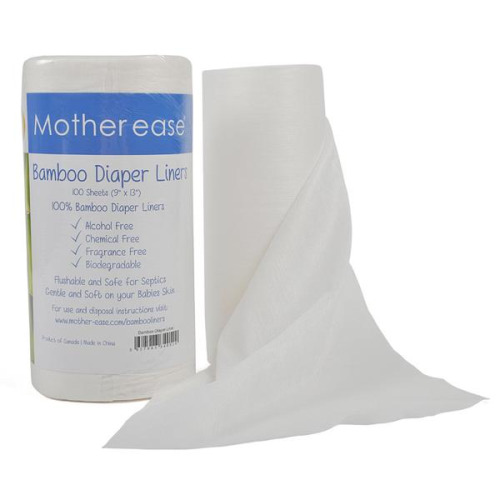 Flushable Bamboo Diaper Liners – Mother ease