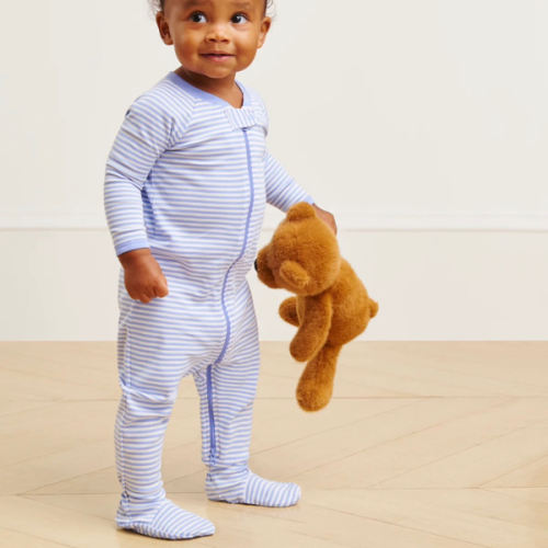 LAKE | Baby | Pima Cotton Pajamas | Hydrangea Baby Sleeper