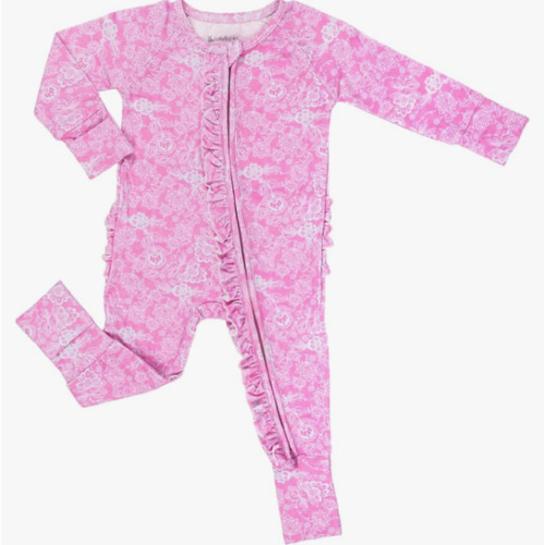 LollyBanks Baby Pajamas for Girls, Viscose from Bamboo Baby Sleeper