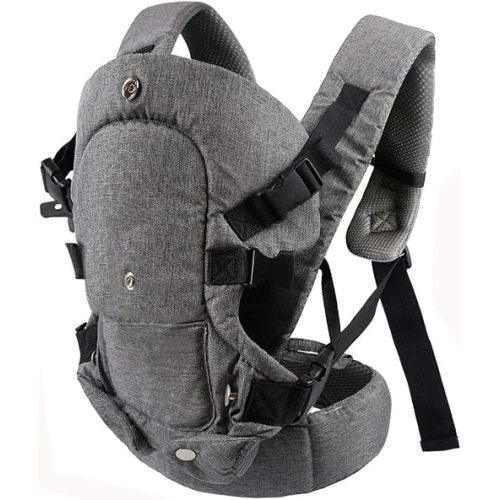 caiyuangg Baby Convertible Carrier All Carry Position Newborn to Toddlers Ergonomic Carrier with Soft Breathable Air Mesh and All Adjustable Buckles