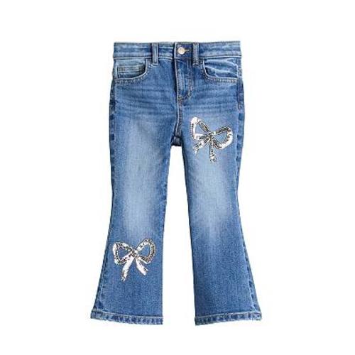 Baby & Toddler Girl Jumping Beans® Mid Rise Embellished Flare Jeans