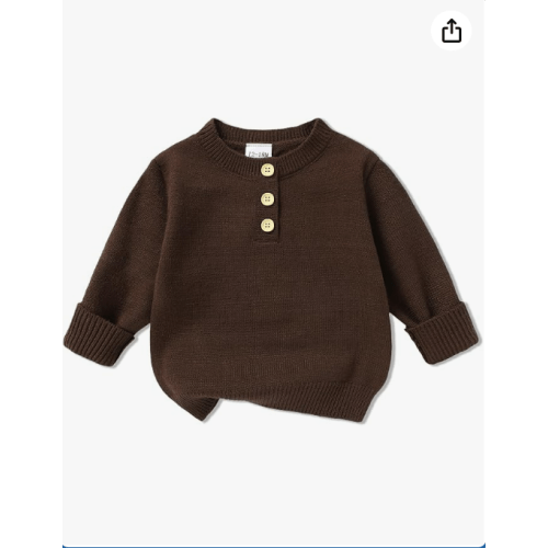 Baby Boy Brown Sweater 12-18M