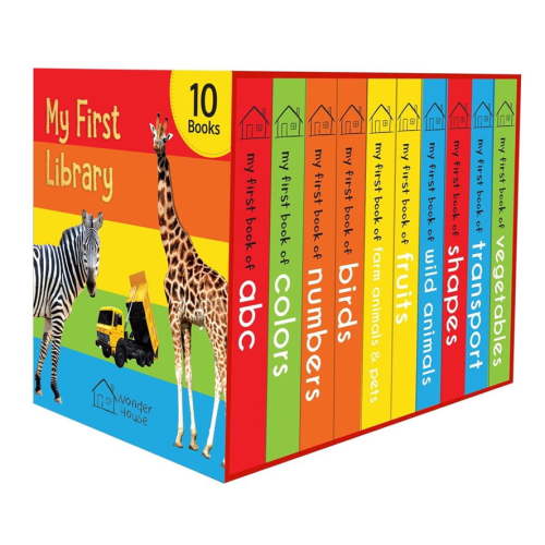 My First Library: Boxset of 10 Board Books for Kids (Hardcover)