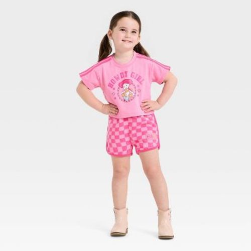 Toddler Girls' 2pc Disney Toy Story Jessie T-Shirt & Shorts Set - Pink 3T