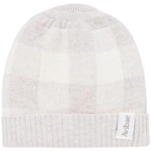 Avibae Baby Beanie Hat Winter 100% Cotton, Soft Warm Plaid Cap for Newborn Infant Boy Girl