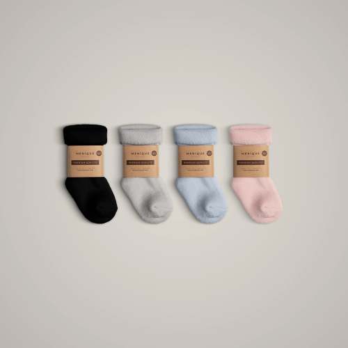 Warm Kids' Merino Sherpa Socks (0-6 month and 6-24 month)