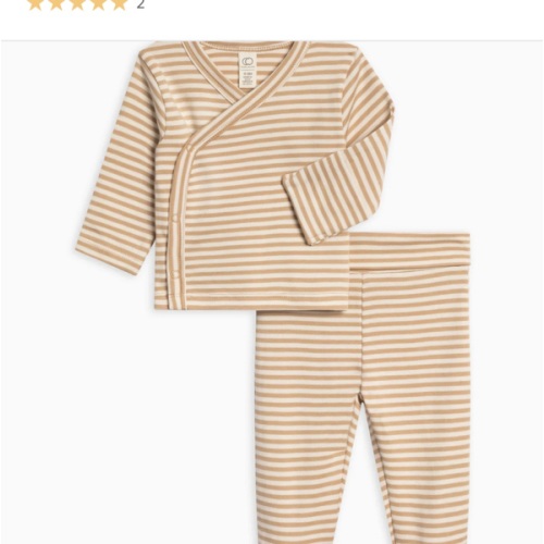 2-Piece Lacey Brushed Back Pointelle Kimono Top and Pant Set