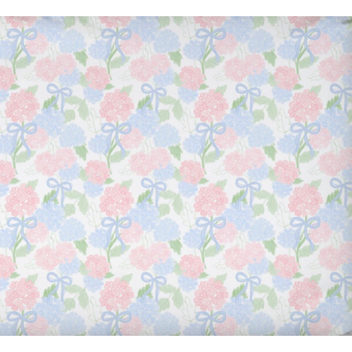 Crib Sheet | Hydrangea Bow