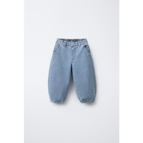 BALLOON JEANS - Mid-blue | ZARA United States