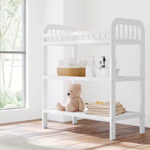 Storkcraft Pasadena Infant Changing Table with Changing Pad, White