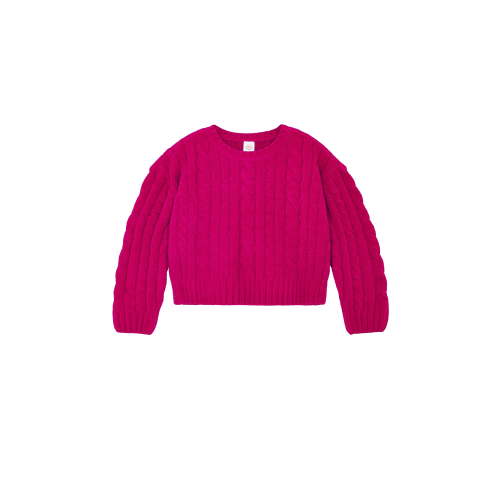 Wonder Nation Toddler Girls Cable Knit Sweater, Sizes 12M-5T