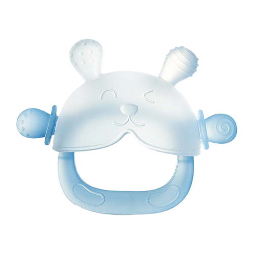 Food Grade Silicone Baby Teether Toy, Multiple Texture Chewing Stick for Gum Massage and Teething Discomfort Relief