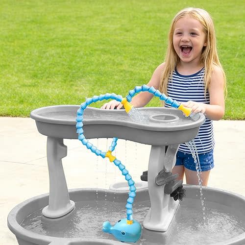 okcool Rechargeable Water Table Pump(Huge Water Output),Kids Sand Water Play Pump,Whale-Shaped Design,Suitable for Most Water Table on Market for Maximum Fun in Water Table for Kids