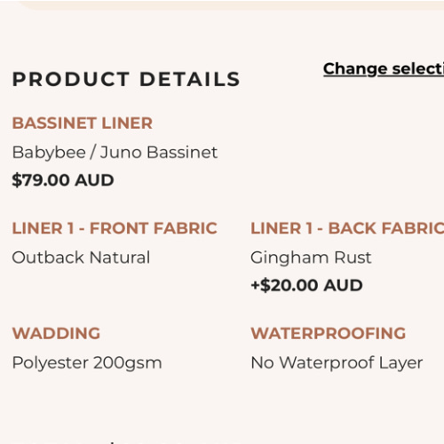 Bassinet Liner