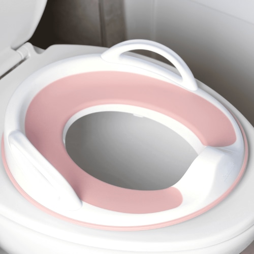 Jool Baby Potty Training Seat with Handles, Unisex, Fits most Toilets, Non-Slip with Splash Guard (Pink)