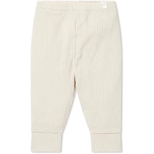 MORI Baby Unisex Premium Ribbed Leggings - Casual Stretchy Pants with Stylish Cuffs and Elastic Waist - Bottoms for Toddlers