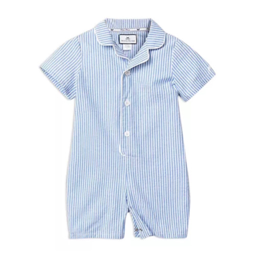 Boys' French Blue Seersucker Summer Romper - Baby