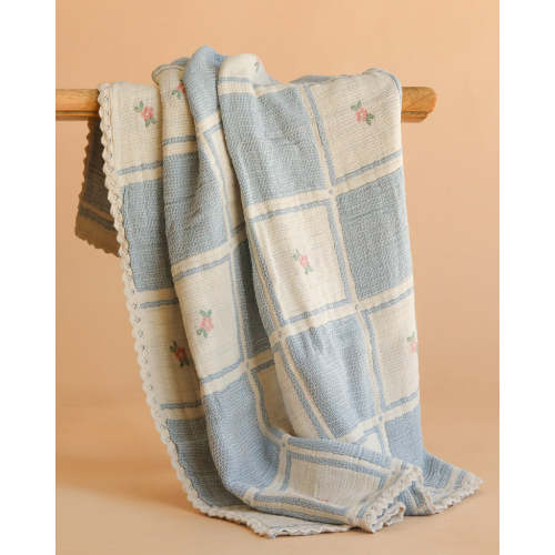 Organic Cotton Baby Blanket - Spring Bloom