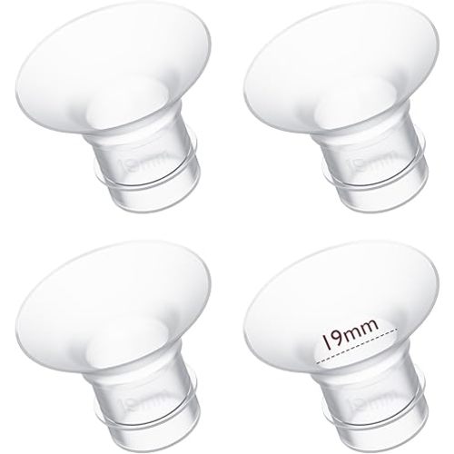 Momcozy Flange Insert 15/17/19/21mm Compatible with 24mm Flange/Shield of Most Pumps,Fit for Momcozy S9Pro/S12Pro/S12Pro-Quick Replacement Accessories, 4PCS
