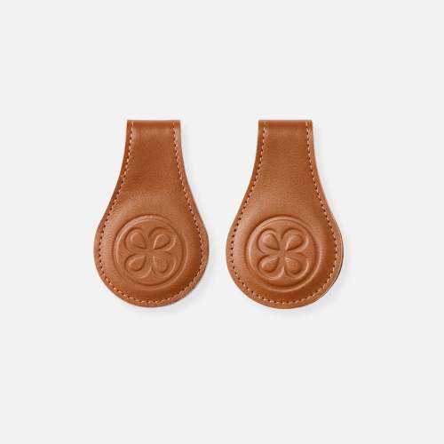 Leather swaddle clips - Brown