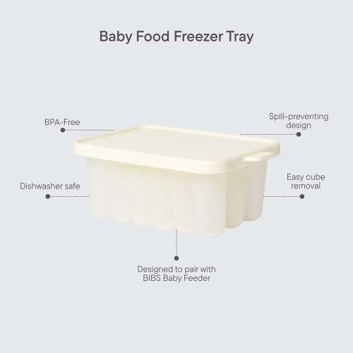 BIBS Ivory Baby Food Freezer Tray | Safe & Easy Cube Storage – Bibsworld store US