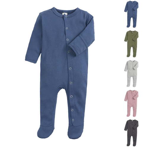 THDHVS Newborn Sleepers,Baby Boy Clothes,Unisex Newborn Long Sleeve Snug Fits Footed Sleeper Pajamas Pink 6-9 Months
