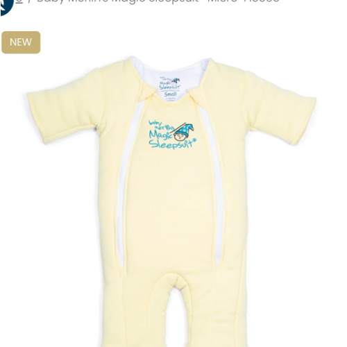 Yellow Baby Merlin’s Magic Sleepsuit – Soft Microfleece Infant Sleep Solution