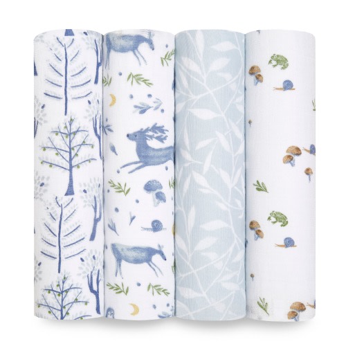 aden + anais | Outdoors Organic Muslin Swaddle Blanket 4pk