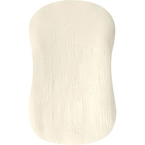 Hooyax Muslin Baby Lounger Cover 1 Pack, 100% Cotton Soft & Breathable Infant Lounger Covers Only for Newborn (Cream)