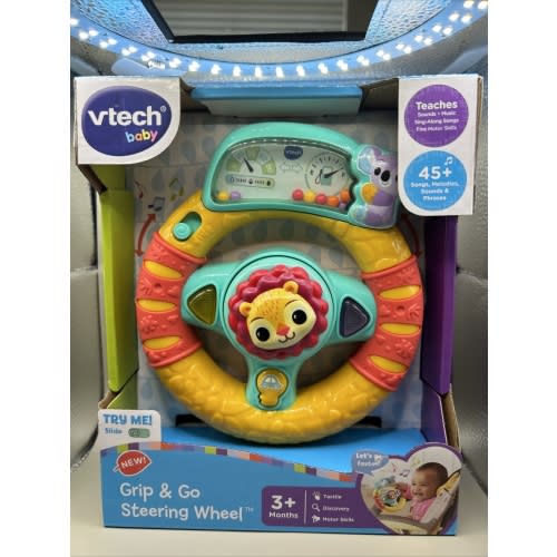 Vtech Baby Grip & Go Steering Wheel 3+ Months NEW SEALED