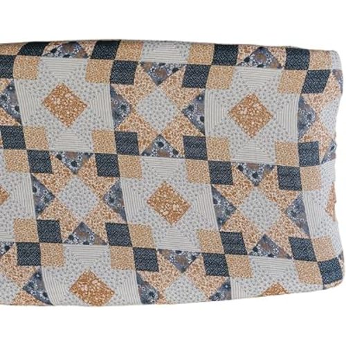 Mebie Baby Changing Pad Cover, Patchwork, 100% Muslin Cotton Changing Table Pad Cover for Baby Boy and Girl, Designer Nursery Decor Covers, Diaper Changing Pad Cover for Changing Station
