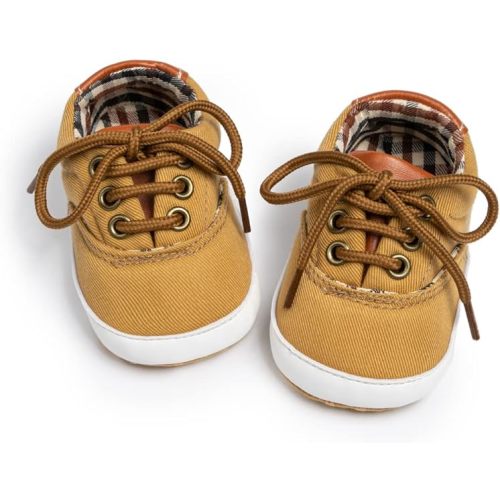 Infant Baby Boys Girls Canvas Sneaker Toddler Slip On Anti Skid Newborn First Walkers Candy Shoes for 0-18 Months