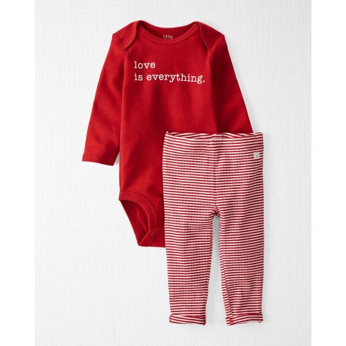 Baby Girl 2-Piece Organic Cotton Bodysuit & Pant Set - Little Planet | Carter's