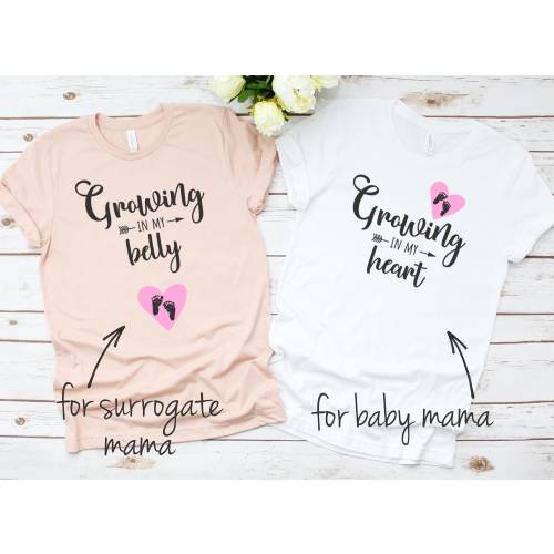 Surrogate Surrogacy shirt, Surrogacy shirt set, Surrogacy surrogate gift, Surrogate baby announcement reveal, IVF transfer egg retrieval