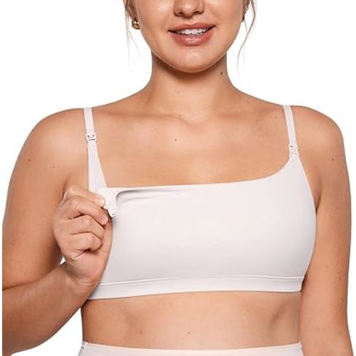 INLYRIC Women's Inbarely Soft Nursing Bras Unlined Bralettes Maternity Bra for Breastfeeding Unpadded Comfy Sleep Seamless