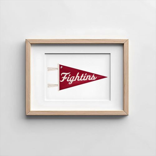 Fightins Pennant Phillies Wall Art Print