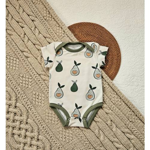 Organic AVOCADO baby toddler unisex gender neutral onesie outfit