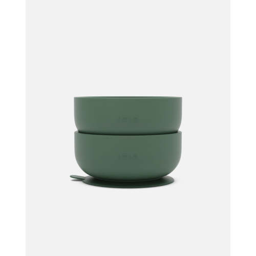 Suction Bowl 2-Pack - Olive